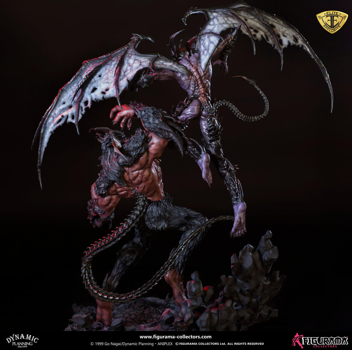 FigureArt-Store- Devilman VS Amon-Аниме Рисунок – FigureArt Store