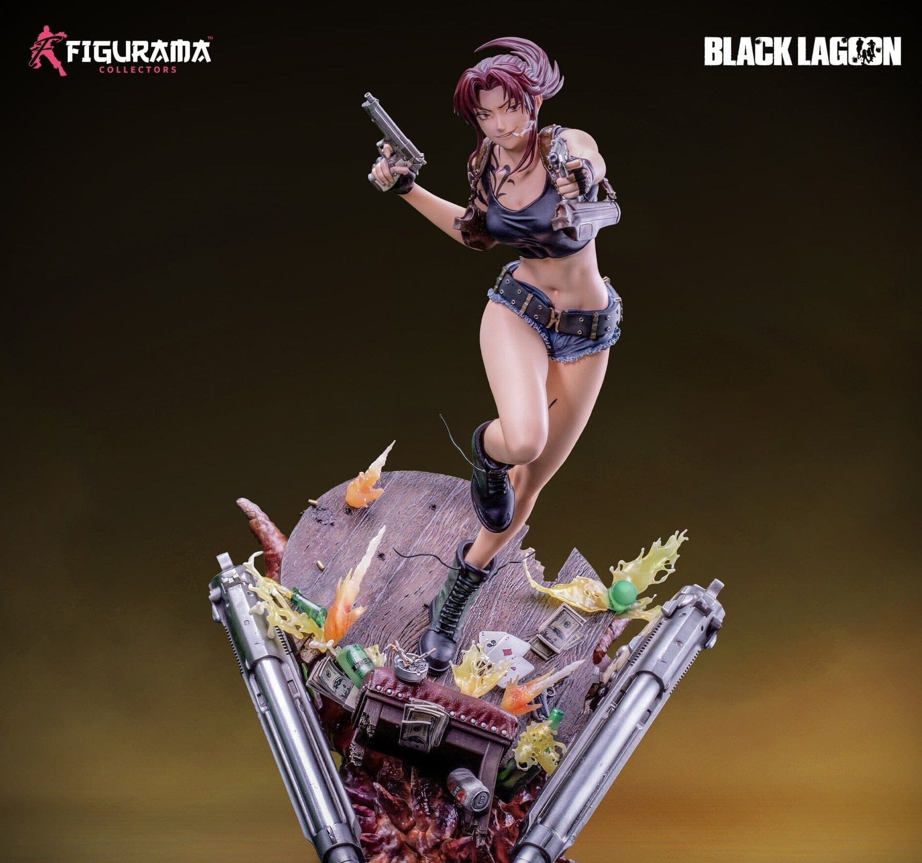 Black Lagoon- Revy Elite Solo Statue- Flexible Plan for Eight Months Resin Figures Figurama Collectors 