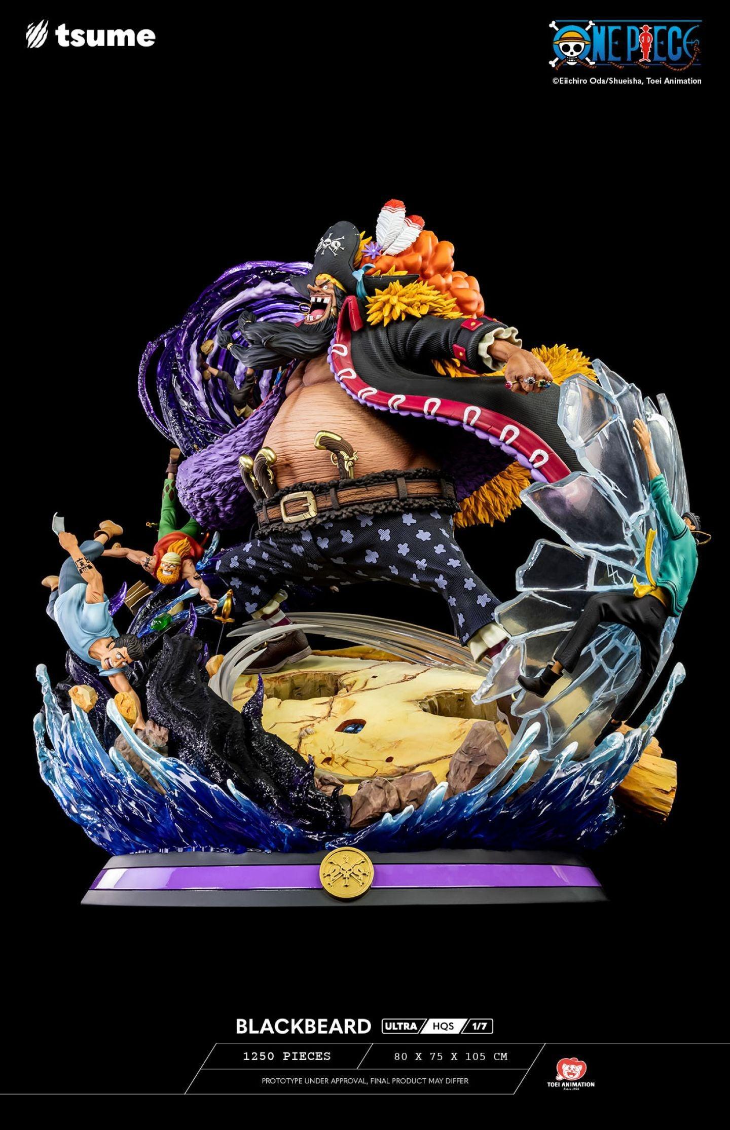 Plan-5- Flexible plan 08 Months- One Piece-Black Beard HQS Resin Figures Tsume 