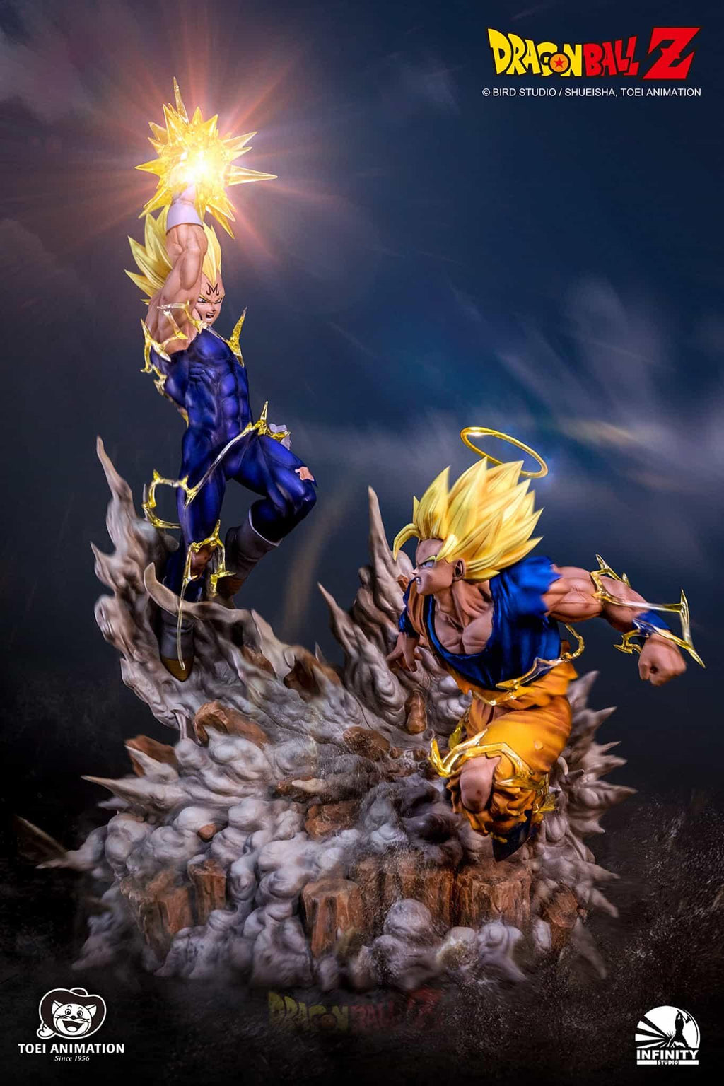 SS2 Goku Vs Majin Vegeta- Flexible Plan for Five Months Resin Figures Infinity Studio 